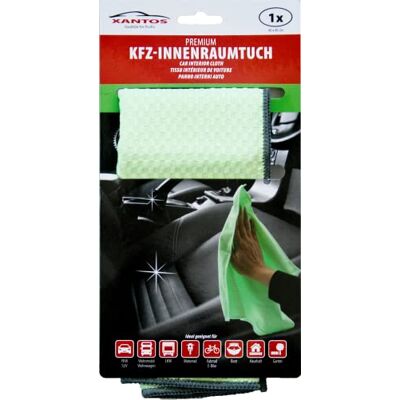XANTOS Interieur verzorgingsdoek 40x40cm groen XANTOS Interieur verzorgingsdoek 40x40cm groen