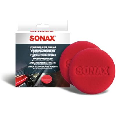 SONAX ApplicatiePad Super Soft (2 stuks) voor het zachte en oppervlaktebeschermende aanbrengen en verdelen van wassen, sealants en lotions Art-Nr. 04171410 SONAX ApplicatiePad Super Soft (2 stuks) voor het zachte en oppervlaktebeschermende aanbrengen en verdelen van wassen, sealants en lotions Art-Nr. 04171410
