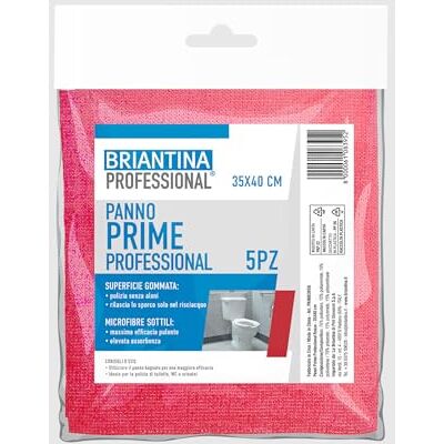 La Briantina Prime Professional Microvezeldoek, met rubber, rood, 35 x 40 cm, hoog absorptievermogen, kleursysteem, voor professioneel en privégebruik La Briantina Prime Professional Microvezeldoek, met rubber, rood, 35 x 40 cm, hoog absorptievermogen, kleursysteem, voor professioneel en privégebruik