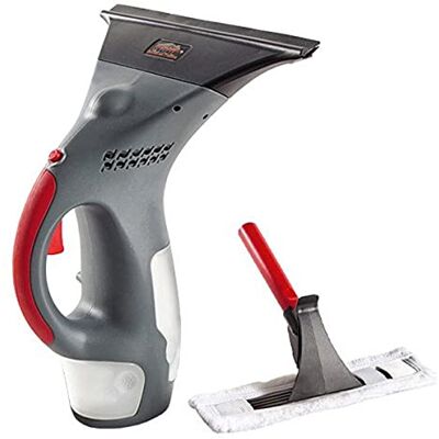 Mauk ® Accu-raamzuigerset, 3,6 V, 14 W, elektrische raamreiniger met handgreep en microvezeldoekje voor streepvrije reiniging van ramen, spiegels en tegels Mauk ® Accu-raamzuigerset, 3,6 V, 14 W, elektrische raamreiniger met handgreep en microvezeldoekje voor streepvrije reiniging van ramen, spiegels en tegels