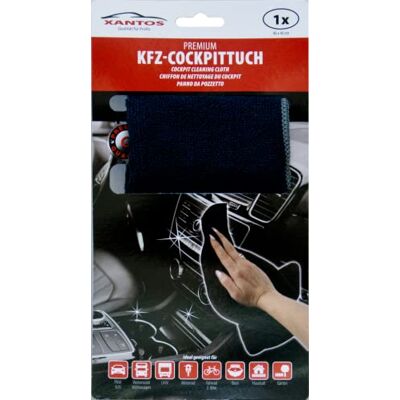 Xantos Microvezeldoek voor CCKPIT - Zwart 40x40cm Xantos Microvezeldoek voor CCKPIT - Zwart 40x40cm
