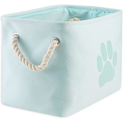 Bone Dry DII Bone Droge Kleine Ronde Huisdier Speelgoed en Accessoire Opslagruimte, 12"(Dia) x9"(H), Inklapbare Organizer Opslagrand voor Home Décor, Rechthoek, Rectangle Small, Paw Print Aqua Bone Dry DII Bone Droge Kleine Ronde Huisdier Speelgoed en Accessoire Opslagruimte, 12"(Dia) x9"(H), Inklapbare Organizer Opslagrand voor Home Décor, Rechthoek, Rectangle Small, Paw Print Aqua
