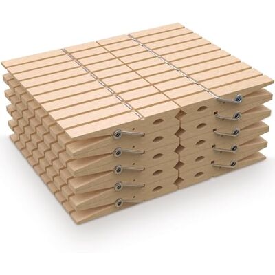 PORTENTUM Houten Wasknijpers, 100 Stuks, Natuurlijk Hout Sterke Grip en Weerbestendig voor Waslijn, Knutselen, Decoratie en Huishouden, Afmetingen 7,5 x 1,0 x 1,3 cm PORTENTUM Houten Wasknijpers, 100 Stuks, Natuurlijk Hout Sterke Grip en Weerbestendig voor Waslijn, Knutselen, Decoratie en Huishouden, Afmetingen 7,5 x 1,0 x 1,3 cm