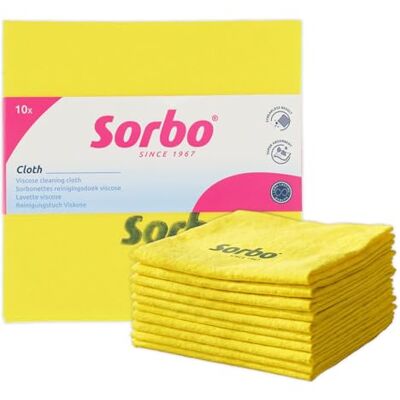 Sorbo nettes Multifunctionele en Absorberende Schoonmaakdoekjes, Zacht en Pluisvrij, Geschikt voor Kwetsbare Oppervlakken, 10 Stuks Sorbo nettes Multifunctionele en Absorberende Schoonmaakdoekjes, Zacht en Pluisvrij, Geschikt voor Kwetsbare Oppervlakken, 10 Stuks