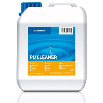 Dr. Schutz PU-reiniger, 5 liter, vloerreiniger voor vinyl, pvc en designvloeren, effectief reinigingsconcentraat Dr. Schutz PU-reiniger, 5 liter, vloerreiniger voor vinyl, pvc en designvloeren, effectief reinigingsconcentraat