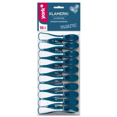 York Wasknijpers, plastic, 10 stuks, wasknijpers van gerecyclede uv-bestendige kunststof, 100% kleurecht, stabiele wasknijpers met doos, marineblauw York Wasknijpers, plastic, 10 stuks, wasknijpers van gerecyclede uv-bestendige kunststof, 100% kleurecht, stabiele wasknijpers met doos, marineblauw