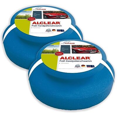 ALCLEAR 5713050M Handpolijstspons met rondomlopende greep voor het wassen, polijsten, reinigen van lak, professionele polijstspons in plaats van polijstmachine, 130 x 50 mm, 2 stuks ALCLEAR 5713050M Handpolijstspons met rondomlopende greep voor het wassen, polijsten, reinigen van lak, professionele polijstspons in plaats van polijstmachine, 130 x 50 mm, 2 stuks
