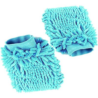 PARENCE .- Set van 2 microvezel autoverzorgingshandschoenen / 2 dubbelzijdige handschoenen voor huisstof voor campers willekeurige kleur (blauw, paars, oranje, roze) PARENCE .- Set van 2 microvezel autoverzorgingshandschoenen / 2 dubbelzijdige handschoenen voor huisstof voor campers willekeurige kleur (blauw, paars, oranje, roze)