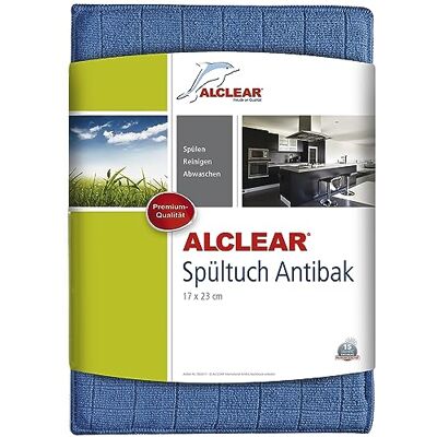 ALCLEAR 950017 Theedoek, ultra-microvezel, anti-bacterieel met zilverionen, hygiënisch, 17 x 23 cm, blauw ALCLEAR 950017 Theedoek, ultra-microvezel, anti-bacterieel met zilverionen, hygiënisch, 17 x 23 cm, blauw