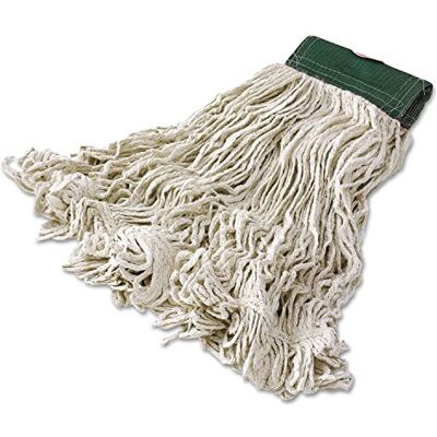 Rubbermaid Commercial Products D212WHI Super Stitch Looped-End Blend White Mop Medium Rubbermaid Commercial Products D212WHI Super Stitch Looped-End Blend White Mop Medium