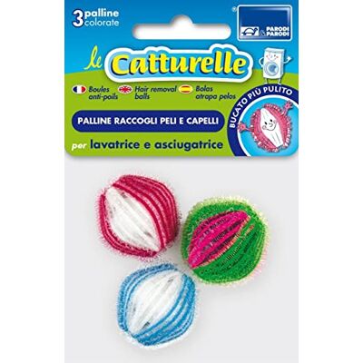 PARODI & PARODI Set van 3 haarballen voor wasmachine en droger, wasballen, vangt dierenharen en haren, dierenharen van kleding, verwijdert haren en haren uit de was, gesorteerd PARODI & PARODI Set van 3 haarballen voor wasmachine en droger, wasballen, vangt dierenharen en haren, dierenharen van kleding, verwijdert haren en haren uit de was, gesorteerd
