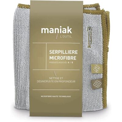 Maniak Microvezel vloerreinigingsdoek – duurzame en milieuvriendelijke microvezel, 200 keer machinewasbaar – hoge efficiëntie Maniak Microvezel vloerreinigingsdoek – duurzame en milieuvriendelijke microvezel, 200 keer machinewasbaar – hoge efficiëntie