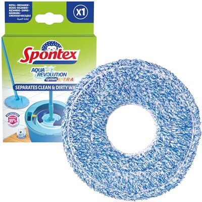 Spontex Microfiber Mopherstelling - Mop - Microvezel, Effectieve vuil- en stofopname Spontex Microfiber Mopherstelling - Mop - Microvezel, Effectieve vuil- en stofopname