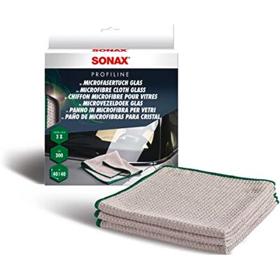 SONAX Microfiberdoek Glas - 3 stuks SONAX Microfiberdoek Glas - 3 stuks