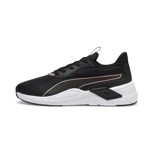 PUMA Lex Wn's dames Hardloopschoen,  Zwart  Wit Rose Goud, 38.5 EU