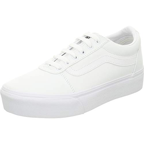 Vans Ward Canvas Sneakers voor dames, Canvas Wit, 36 EU