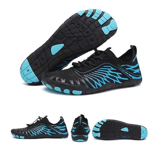 Distrainar Wandelschoenen Barefoot Unisex, Pro Footwear Barefoot Dames, Wandelschoenen Barefoot Dames, Antislip Barefoot Schoenen (Color : Blue, Size : 7 Women/5 Men)