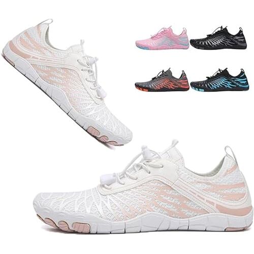 saVgu Lorax Pro Barefoot Schoenen for Dames Barefoot Schoenen for Dames Heren Waterdicht Trailrunning Gezonde en antislip Barefoot Schoenen (Color : White, Size : US-6)