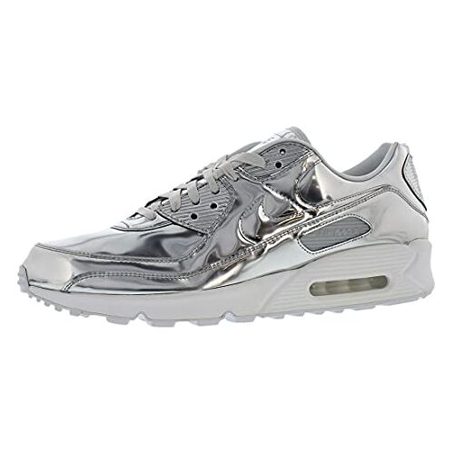 NIKE Dames WMNS Air Max 90 SP, zilver chroom/chroom/puur platina, Zilver Chroom Pure Plat, 41 EU