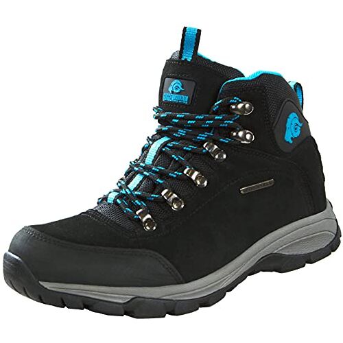 Guggen Mountain M014 Wandelschoenen voor Dames Tekkingschoeisel Hikingschoeisel Trekkingschoenen Hikinglaarzen Outdoorschoenen waterdicht met membraan en suède Leder Leer Kleur Blauw EU 40