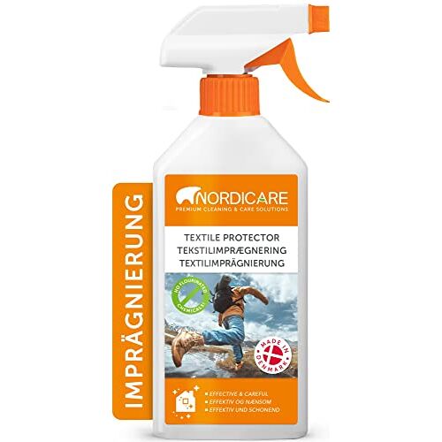 Nordicare Textiel impregneer spray [500ml] Universele Impregneer Spray Jas Sneaker Schoenen I Impregneermiddel Spray Regenjas, Goretex I Textiel Schoen waterdicht maken