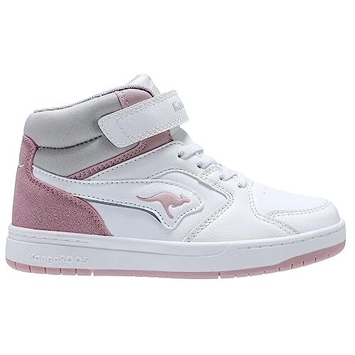 KangaROOS K-CP Hogan EV Sneakers voor dames, wit/rozenwater, 39 EU, wit rozenwater, 39 EU