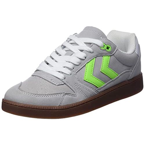 hummel Unisex Liga GK RPET suède handbalschoen, wit, 37 EU