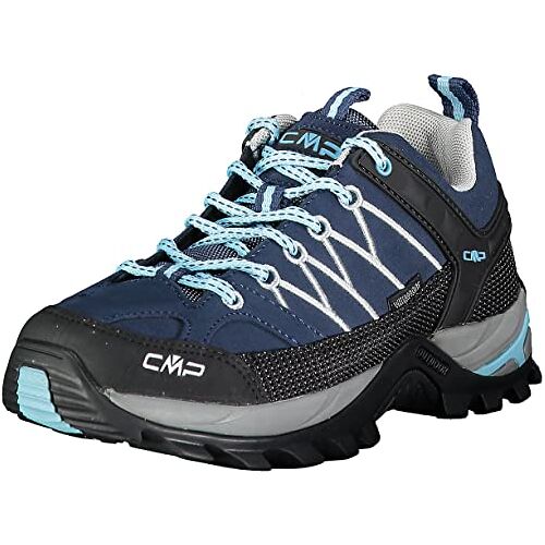 CMP Rigel Wmn Trekkingschoenen voor dames, Wp trekkingschoenen, halfhoge schoenen, trekkingschoenen, wandelschoenen, Stenen blauw, 38 EU