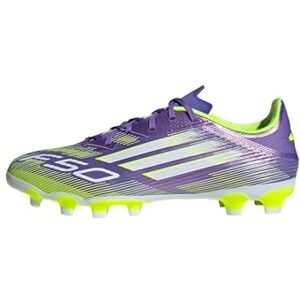 adidas Uniseks-Volwassen F50 LEAGUE Multi Ground Football Boots, purple rush/ftwr white/lucid lemon, 39 1/3 EU adidas Uniseks-Volwassen F50 LEAGUE Multi Ground Football Boots, purple rush/ftwr white/lucid lemon, 39 1/3 EU