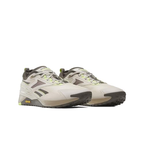 Reebok Nano X3 Adventure Sneaker voor unisex, Gipspleister F23 Laser Lime F23, 45.5 EU