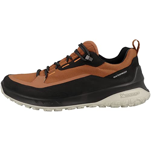 ECCO ULT-TRN M Low WP outdoorschoen voor heren, zwart/cognac, 44 EU, Black Cognac, 44 EU