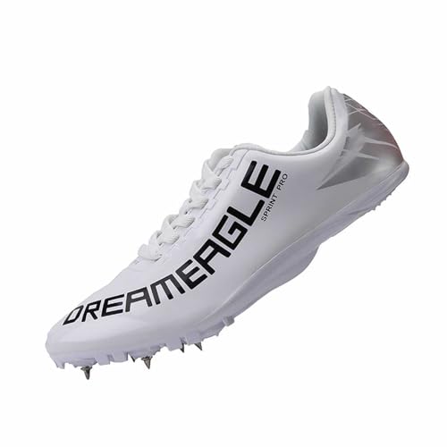 Generic Mannen Track Loopschoenen Atletiek Veld Sneaker Casual Schoenen Mannen Sneaker, Wit, 5 UK 3X-Narrow