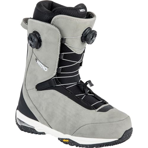 Nitro Heren Chase Dual Boa, All Mountain Freeride Freeride Premium Boot Snowboardboot, Stone, MP 30.0 // EU 45 1/3 // US 12