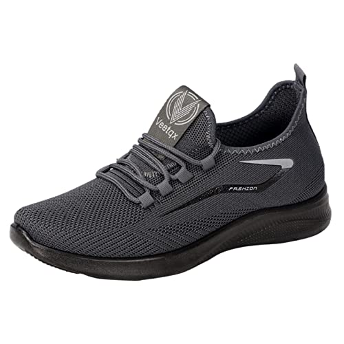 LOIJMK Sportschoenen voor heren, zwart, zomer, zachte zool, comfortabele loopschoenen, antislip, fitness, gymschoenen voor mannen, comfortabele outdoor boots, hardloopschoenen, hardloopschoenen,