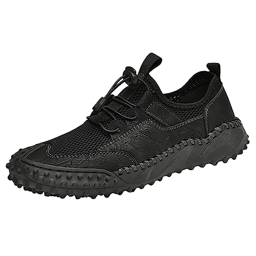 liaddkv Hardloopschoenen voor heren, sneakers, lichte sportschoenen voor heren, mesh, outdoor gymschoenen, zwart, joggingschoenen, comfortabele schoenen, trekkingschoenen, waterdicht, joggingschoenen,