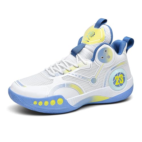 Uhclrr Basketbal Heren Sportschoenen Mannen Hardlopen Gym Outdoor Basketbalveld(40 EU, Light Blue)