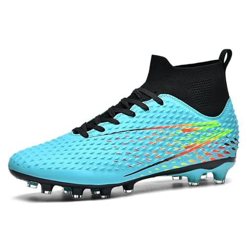 WEJIESS Voetbalschoenen Jeugd Voetbalschoenen Outdoor High Top Spikes Voetbalschoenen Heren Voetbalschoenen Professionele Outdoor Voetbalschoenen Gespecialiseerde Voetbal Athletische Trainingsschoenen