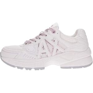 Giorgio Armani Dames Speed Low Cut, Mesh Detail, Big Side Logo Sneakers, White Pale, 38.5 EU Giorgio Armani Dames Speed Low Cut, Mesh Detail, Big Side Logo Sneakers, White Pale, 38.5 EU