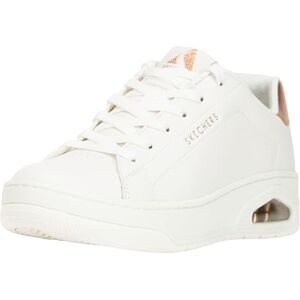 Skechers Dames Uno Courted Style Sneaker, Wit Leer Rose Goud Duraleather, 36 EU Skechers Dames Uno Courted Style Sneaker, Wit Leer Rose Goud Duraleather, 36 EU