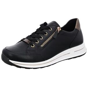 ARA Osaka Sneakers voor dames, Zwart Moro, 38.5 EU Breed ARA Osaka Sneakers voor dames, Zwart Moro, 38.5 EU Breed