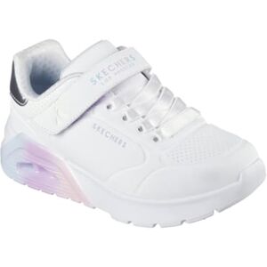 Skechers Uno Lite 2.0 Vivid Metallic Sneaker voor meisjes, Wit, 2 UK Child Skechers Uno Lite 2.0 Vivid Metallic Sneaker voor meisjes, Wit, 2 UK Child