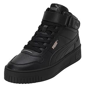 PUMA Carina Street MidSneaker voor dames, Zwart Zwart Rose Goud, 36 EU PUMA Carina Street MidSneaker voor dames, Zwart Zwart Rose Goud, 36 EU