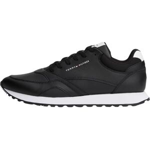 Tommy Hilfiger Mannen nieuwe Runner EVA LTH ESS FM0FM0FM05512 lage top, zwart (zwart/wit), 11, Zwart Zwart Wit, 46 EU Tommy Hilfiger Mannen nieuwe Runner EVA LTH ESS FM0FM0FM05512 lage top, zwart (zwart/wit), 11, Zwart Zwart Wit, 46 EU