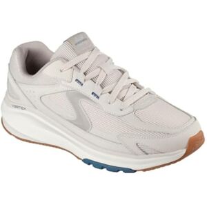 SKECHERS VERTEX Beige Leer Mesh Sportieve Sneaker - Schoenen SKECHERS VERTEX Beige Leer Mesh Sportieve Sneaker - Schoenen