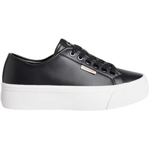 Calvin Jeans Dames Vulc Flatform LTH Yw0yw01886 Low Top, Zwart Ck Zwart, 39.5 EU Calvin Jeans Dames Vulc Flatform LTH Yw0yw01886 Low Top, Zwart Ck Zwart, 39.5 EU