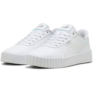 PUMA Carina 3.0 Holo 2.0 JR Sneaker, wit zilver-mauve mist, 4.5 UK, Wit Zilver Mauve Mist, 4.5 UK PUMA Carina 3.0 Holo 2.0 JR Sneaker, wit zilver-mauve mist, 4.5 UK, Wit Zilver Mauve Mist, 4.5 UK