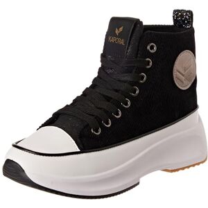 KAPORAL Christa Damessneakers, Zwart fluweel, 38 EU KAPORAL Christa Damessneakers, Zwart fluweel, 38 EU