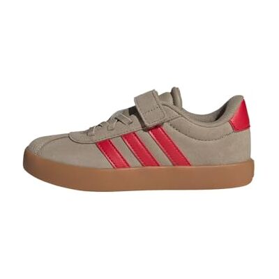 adidas uniseks-kind VL COURT 3.0 HOOK AND LOOP SHOES KIDS, blanch cargo/pure ruby/gold met., 31 1/2 EU adidas uniseks-kind VL COURT 3.0 HOOK AND LOOP SHOES KIDS, blanch cargo/pure ruby/gold met., 31 1/2 EU