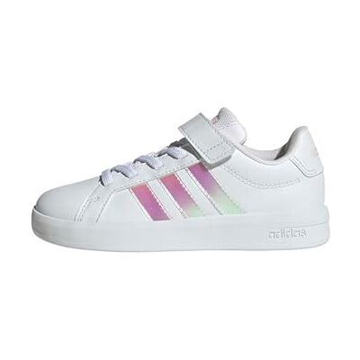 adidas uniseks-kind Grand Court 3.0 Children Shoes, Ftwr White/Iridescent/Ftwr White, 30 EU adidas uniseks-kind Grand Court 3.0 Children Shoes, Ftwr White/Iridescent/Ftwr White, 30 EU