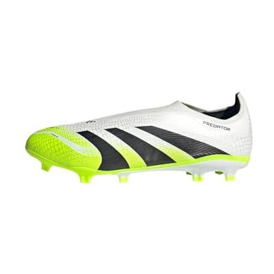 adidas Uniseks-Volwassen PREDATOR LEAGUE Laceless Firm Ground/Multi Ground Football Boots, Cloud White/Core Black/Lucid Lemon, 45 1/3 EU adidas Uniseks-Volwassen PREDATOR LEAGUE Laceless Firm Ground/Multi Ground Football Boots, Cloud White/Core Black/Lucid Lemon, 45 1/3 EU